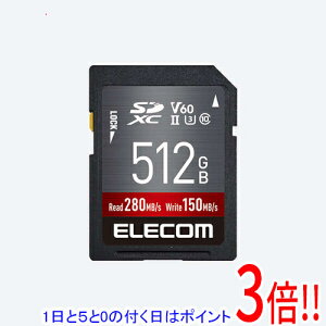 �y1����5.0�̂����A18���̓|�C���g3�{�I�zELECOM SDXC�������[�J�[�h MF-FS512GU23V6R 512GB