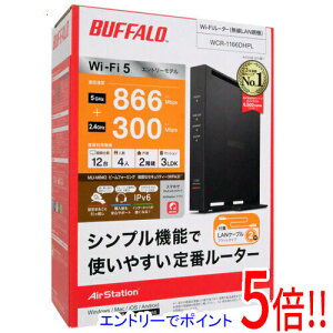 yۏؑΉ!!zyVi󂠂(EԂ)z BUFFALO AirStation Wi-Fi[^[ WCR-1166DHPL ubN