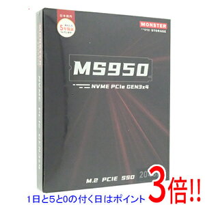 �y1����5.0�̂����A18���̓|�C���g3�{�I�zMONSTER STORAGE M.2 2280 SSD 2TB MS950G30PCIe3-02TB