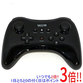 【いつでも2倍！1日と5．0のつく日は3倍！18日も3倍！】【中古】任天堂 Wii U PROコントローラー(クロ) WUP-A-RSKA 本体のみ