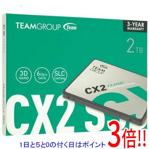 �y1����5.0�̂����A18���̓|�C���g3�{�I�zTeam 2.5�C���` SSD CX2 T253X6002T0C101 2TB