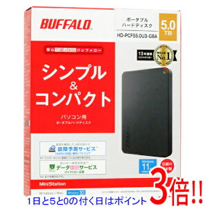 �y�����ۏؑΉ�!!�z�y1����5.0�̂����A18���̓|�C���g3�{�I�zBUFFALO��PortableHD HD-PCFS5.0U3-GBA 5TB