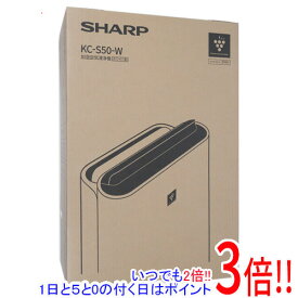 【いつでも2倍！1日と5．0のつく日は3倍！18日も3倍！】【新品訳あり(箱きず・やぶれ)】 SHARP 加湿空気清浄機 KC-S50-W ホワイト