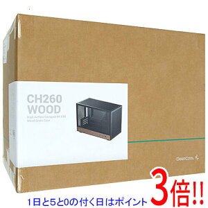 �y1����5.0�̂����A18���̓|�C���g3�{�I�zDEEPCOOL PC�P�[�X CH260 WOOD R-CH260-BKNWM0-G-1 �u���b�N