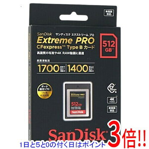 �y1����5.0�̂����A18���̓|�C���g3�{�I�zSanDisk Cfexpress�J�[�h Type B �G�N�g���[�� �v�� SDCFE-512G-JN4NN 512GB