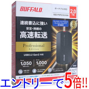 yۏؑΉ!!zBUFFALO OtSSD SSD-PHP2.0U3-BA 2TB ubN
