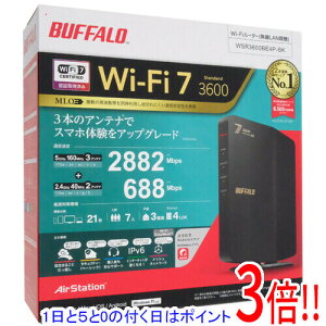 �y�����ۏؑΉ�!!�z�y1����5.0�̂����A18���̓|�C���g3�{�I�zBUFFALO ����LAN���[�^ AirStation WSR3600BE4P-BK �u���b�N