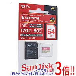 y15.0̂A18̓|Cg3{IzSanDisk microSDXC[J[h 64GB SDSQXAH-064G-JN3MD