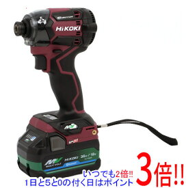 【いつでも2倍！1日と5．0のつく日は3倍！18日も3倍！】HiKOKI インパクトドライバー WH36DC (2XPRSZ) フレアレッド