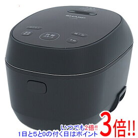 【いつでも2倍！1日と5．0のつく日は3倍！18日も3倍！】SHARP IHジャー炊飯器 3合 KS-HF05B-B ブラック