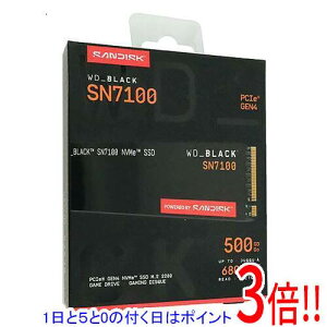 �y1����5.0�̂����A18���̓|�C���g3�{�I�zWestern Digital SSD WD_Black SN7100 NVMe SSD WDS500G4X0E 500GB