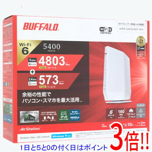 yۏؑΉ!!zBUFFALO LAN[^[ AirStation WSR-5400AX6P-WH zCg