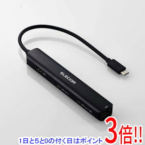 �y1����5.0�̂����A18���̓|�C���g3�{�I�zELECOM USB Type-C �h�b�L���O�X�e�[�V���� �X�����^�C�v 6in1 DST-C30BK �u���b�N