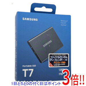 �y�����ۏؑΉ�!!�z�y1����5.0�̂����A18���̓|�C���g3�{�I�zSAMSUNG �|�[�^�u��SSD T7 MU-PC1T0T/EC 1TB �`�^���O���[