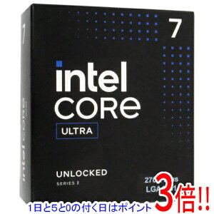 �y1����5.0�̂����A18���̓|�C���g3�{�I�zCore Ultra 7 270K Plus 3.7GHz LGA1851 SA4V6