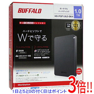 �y�����ۏؑΉ�!!�z�y1����5.0�̂����A18���̓|�C���g3�{�I�zBUFFALO��PortableHD HD-PGF1.0U3-BKA 1TB �u���b�N