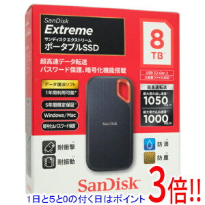 �y1����5.0�̂����A18���̓|�C���g3�{�I�zSANDISK �|�[�^�u��SSD �G�N�X�g���[�� SDSSDE61-8T00-J25 �u���b�N