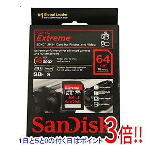 y15.0̂A18̓|Cg3{IzSanDisk SDXC[J[h SDSDX-064G-X46 64GB