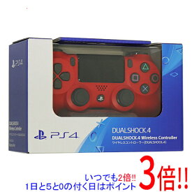 【いつでも2倍！1日と5．0のつく日は3倍！18日も3倍！】【中古】SONY ワイヤレスコントローラー DUALSHOCK4 マグマ・レッド CUH-ZCT2J11 元箱あり