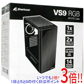 【いつでも2倍！1日と5．0のつく日は3倍！18日も3倍！】SHARKOON ミドルタワーPCケース SHA-VS9 RGB WT ホワイト