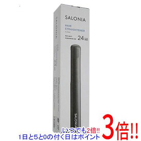 【いつでも2倍！1日と5．0のつく日は3倍！18日も3倍！】SALONIA ダブルイオン ストレートアイロン SL-004S ブラック