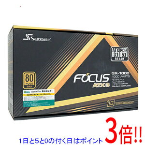 �y1����5.0�̂����A18���̓|�C���g3�{�I�zSeasonic �d�����j�b�g FOCUS GX-1000 ATX 3 (2024) SRP-FGX102-A5A32SF
