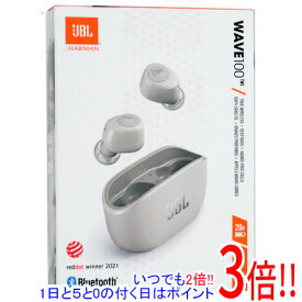 【いつでも2倍！1日と5．0のつく日は3倍！18日も3倍！】【中古】JBL 完全ワイヤレスイヤホン WAVE100TWS アイボリー 未使用