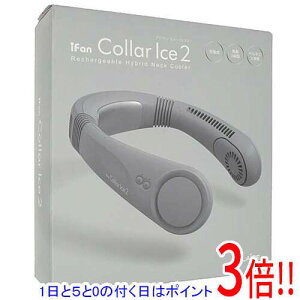 �y1����5.0�̂����A18���̓|�C���g3�{�I�z�G���X �l�b�N�t�@�� iFan Collar Ice 2 IF-COIC26-GY �O���[