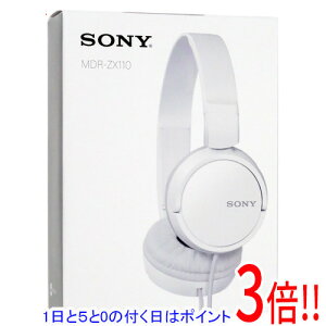 �y1����5.0�̂����A18���̓|�C���g3�{�I�z�y�V�i�󂠂�(�������E��Ԃ�)�z SONY ���^ �܂肽���ݎ��w�b�h�z�� MDR-ZX110 (W) �z���C�g