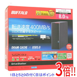 yۏؑΉ!!zy15.0̂A18̓|Cg3{IzBUFFALO OtHDD DriveStation HD-GD8.0U3D 8.0TB