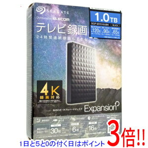 �y1����5.0�̂����A18���̓|�C���g3�{�I�zSEAGATE �|�[�^�u���n�[�h�f�B�X�N SGP-MY010UBK �u���b�N 1TB