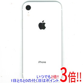 【いつでも2倍！1日と5．0のつく日は3倍！18日も3倍！】【中古】APPLE iPhone XR 64GB au SIMロック解除済み NT032J/A ホワイト 液晶画面いたみ