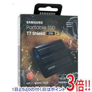 �y�����ۏؑΉ�!!�z�y1����5.0�̂����A18���̓|�C���g3�{�I�zSAMSUNG �|�[�^�u��SSD T7 Shield MU-PE2T0S-IT/EC �u���b�N 2TB