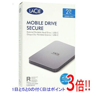 �y1����5.0�̂����A18���̓|�C���g3�{�I�zLaCie Mobile Drive Secure STLR2000400 �X�y�[�X�E�O���C
