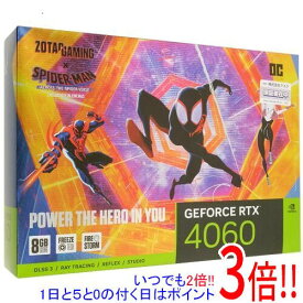 【いつでも2倍！1日と5．0のつく日は3倍！18日も3倍！】ZOTAC製グラボ GAMING GeForce RTX 4060 8GB OC Spider-Man：Across The Spider-Verse Bundle ZT-D40600P-10SMP PCIExp 8GB