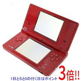 【いつでも2倍！5.0のつく日、18日は3倍！】【中古】任天堂 ニンテンドーDSi レッド TWL-S-RA 本体のみ 液晶画面いたみ