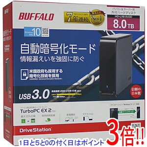 �y�����ۏؑΉ�!!�z�y1����5.0�̂����A18���̓|�C���g3�{�I�zBUFFALO �O�tHDD USB3.0�Ή� 8TB HD-LX8.0U3D