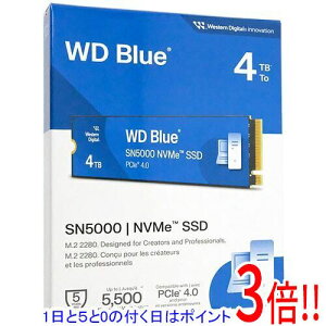 �y1����5.0�̂����A18���̓|�C���g3�{�I�zWestern Digital�� WD Blue SN5000 NVMe WDS400T4B0E-EC 4TB