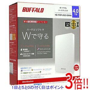 �y�����ۏؑΉ�!!�z�y1����5.0�̂����A18���̓|�C���g3�{�I�zBUFFALO��PortableHD HD-PGF4.0U3-GWHA 4TB