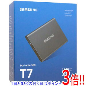 �y�����ۏؑΉ�!!�z�y1����5.0�̂����A18���̓|�C���g3�{�I�zSAMSUNG �|�[�^�u��SSD T7 MU-PC2T0T-IT/A 2TB �O���[