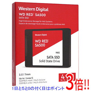 �y1����5.0�̂����A18���̓|�C���g3�{�I�z�y�V�i�󂠂�(�������E��Ԃ�)�z Western Digital�� SSD WD Red SA500 NAS SATA WDS400T1R0A 4TB