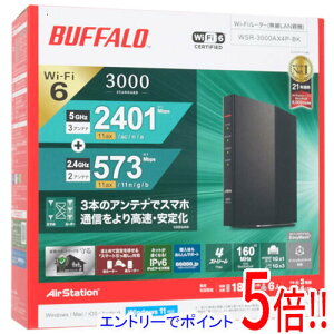 yۏؑΉ!!zBUFFALO LAN[^ AirStation WSR-3000AX4P-BK ubN