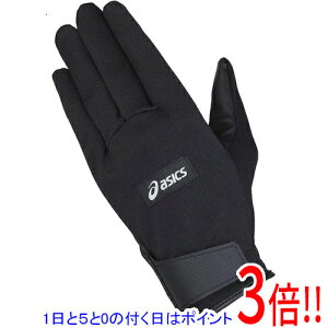 【1日と5.0のつく日、18日はポイント3倍!】asics アシックス XSサイズ グラウンドゴルフ スタンダードグローブ 3283A227 ブラック