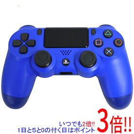 【いつでも2倍！1日と5．0のつく日は3倍！18日も3倍！】【中古】SONY ワイヤレスコントローラー DUALSHOCK4 ウェイブ・ブルー CUH-ZCT2J12 本体のみ