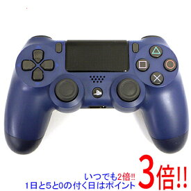 【いつでも2倍！1日と5．0のつく日は3倍！18日も3倍！】【中古】SONY ワイヤレスコントローラー DUALSHOCK4 ミッドナイト・ブルー CUH-ZCT2J22 本体のみ