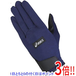 【1日と5.0のつく日、18日はポイント3倍!】asics アシックス XSサイズ グラウンドゴルフ スタンダードグローブ 3283A227 ネイビー