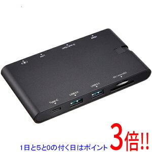 �y1����5.0�̂����A18���̓|�C���g3�{�I�zELECOM USB Type-C�ڑ��h�b�L���O�X�e�[�V���� DST-C05BK �u���b�N