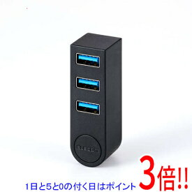 【1日と5.0のつく日、18日はポイント3倍！】ELECOM製 USB Type-C 回転3ポートUSB5Gbpsハブ U3HC-R030BK ブラック
