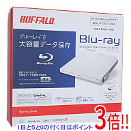 【1日と5.0のつく日、18日はポイント3倍！】BUFFALO 外付けブルーレイドライブ BRXL-PTV6U3-WHB ホワイト