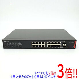 【いつでも2倍！1日と5．0のつく日は3倍！18日も3倍！】【中古】BUFFALO スマートスイッチ(16ポート) BS-GS2016P 欠品あり 展示品